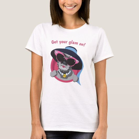 T-shirt Mettez votre glamour sur (Devant)