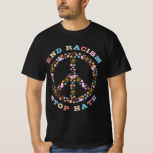 T-shirt Mettre fin au racisme Arrêter la haine