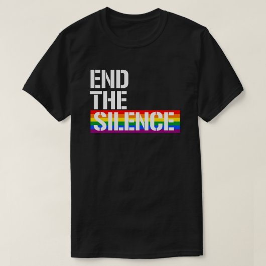 T-shirt Mettre fin au silence (Design devant)