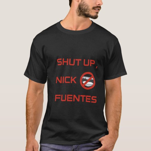 T-shirt “Mettre Nick Fuentes en sourdine” (Devant)