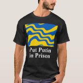 T-shirt Mettre Poutine en prison (Devant)