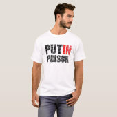 T-shirt Mettre Poutine en prison (Devant entier)