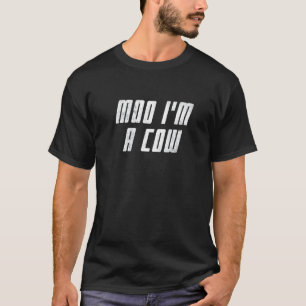 T-shirt Meuh je suis une vache Vie rurale Animal de ferme