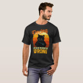 T-shirt meurtre de clôture de chat (Devant entier)