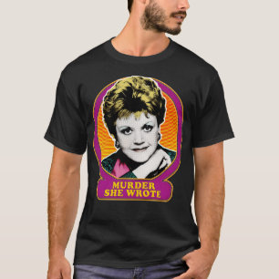T-shirt Meurtre Elle A Écrit 80s Retro TV Design