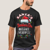 T-shirt Meuse Christmas Gift Santas Number One Mage Theras (Devant)