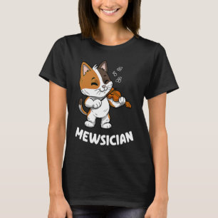 T-shirt Mewsician Violin Player Cat Violinist Musicien