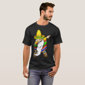 T-shirt Mexicain Dabbing Gnome Cinco De Mayo Poncho Sombre (Devant entier)