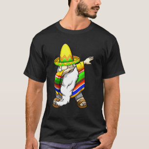 T-shirt Mexicain Dabbing Gnome Cinco De Mayo Poncho Sombre