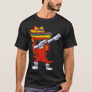 T-shirt Mexicain Dabbing Nourriture Mexicaine Journée Burr