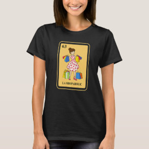 T-shirt Mexicain La Shopaholic Carton de Bingo Traditionne