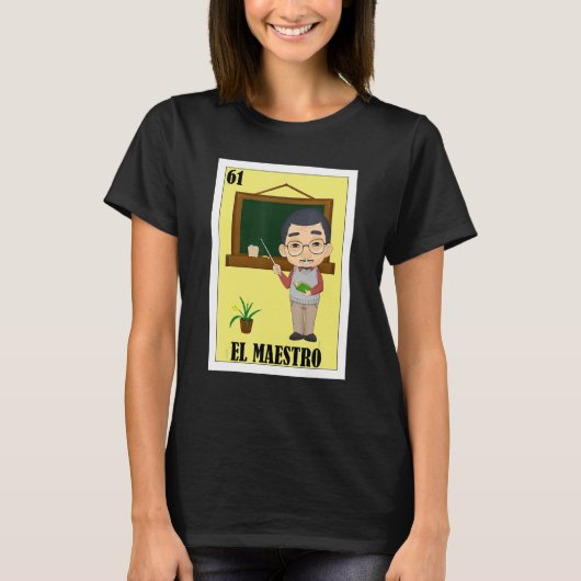 T-shirt Mexicain pour enseignants El Maestro (Devant)