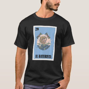 T-shirt Mexicain Pour Les Drummers El Baterista 2