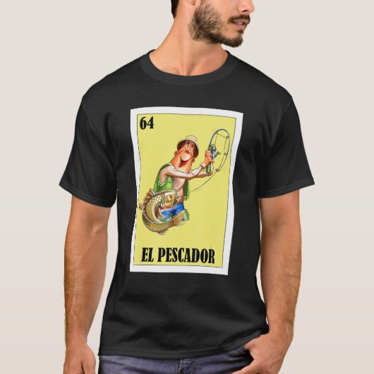 T-shirt Mexicain pour pêcheurs El Pescador 1 (Devant)