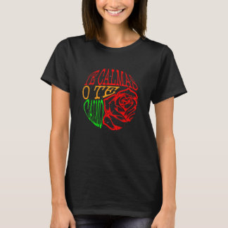 T-shirt Mexicaine Cottagecore Te Calmas O Te Calmo Rose Fl