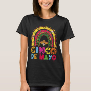 T-shirt Mexicaine Fiesta Cinco De Mayo Costume Arc En Ciel