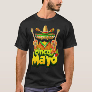T-shirt Mexicaine Gnome Cinco De Mayo Serape Poncho Hommes