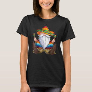 T-shirt Mexicaine Gnome Cinco De Mayo Serape Poncho Hommes