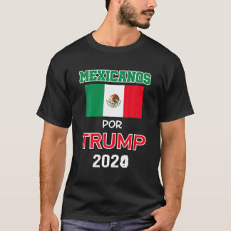T-shirt Mexicains pour Trump 2024 Don Pro Trump Mexicanos