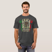 T-shirt Mexican Blood Irish Blood Alcohol Content Flag (Devant entier)