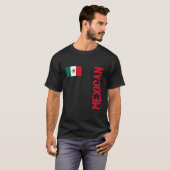 T-shirt Mexican Flag And Mexico Roots (Devant entier)