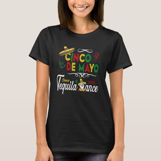 T-shirt Mexican Holiday Sombrero Tequila Dance Dabbing Mex (Devant)