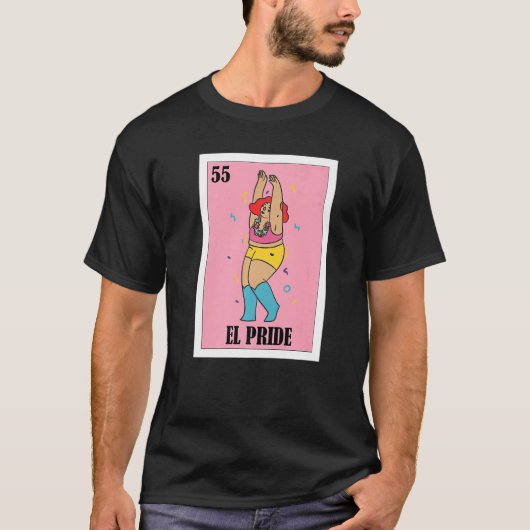 T-shirt Mexican Lgbt  El Pride (Devant)