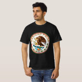 T-shirt Mexican Pride (Aigle du drapeau mexicain) (Devant entier)
