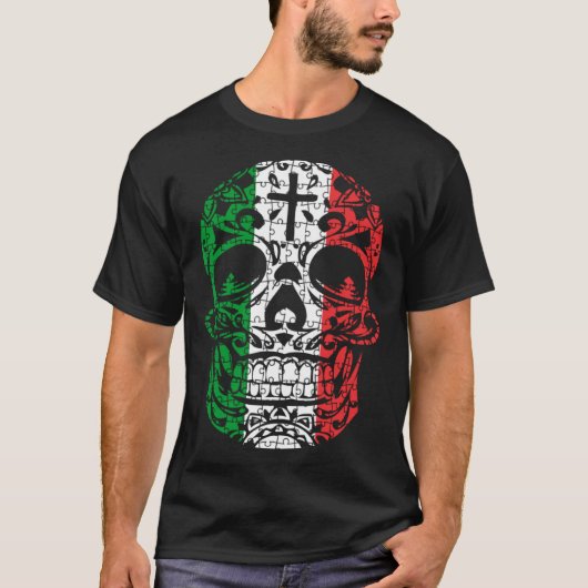 T-shirt Mexican Sugar Skull Pride Calavera Day Dead Cinco (Devant)