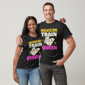 T-shirt Mexican Train Queen Dominos (Unisexe)