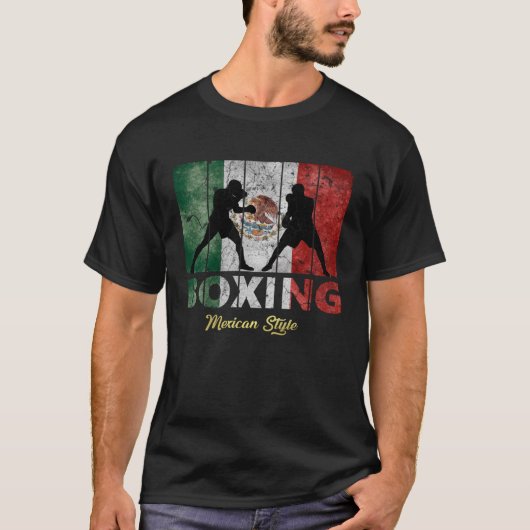 T-shirt Mexican Vintage style boxing Great Boxing (Devant)
