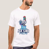 T-shirt Mexican Wrestler Chicken ICE Can F-Caw-F (Devant)