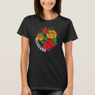 T-shirt Mexicana Cottagecore Floral Morena Women Latina Mo