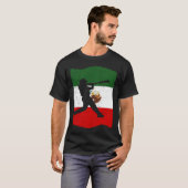 T-shirt Mexico Baseball Flag for Mexican Baseball Fans Vin (Devant entier)