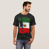 T-shirt Mexico Baseball Flag for Mexican Baseball Fans Vin (Devant entier)