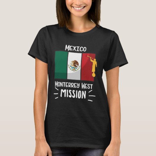 T-shirt Mexico Monterrey West Mormon LDS Mission Missionar (Devant)