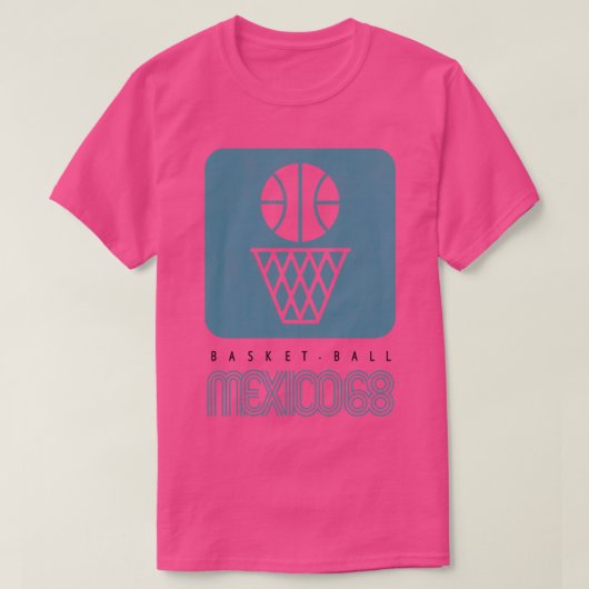 T-shirt Mexique 1968 Basketball (Design devant)
