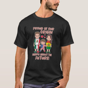 T-shirt Mexique Bolivie et USA Famille multiculturelle