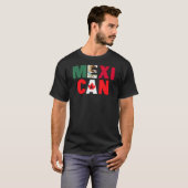 T-shirt Mexique Canada Drapeau Thématique pour la moitié c (Devant entier)