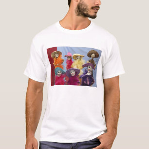 T-shirt Mexique. Catrinas squelettiques, figures célébrant