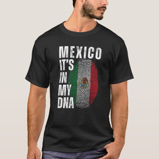 T-shirt Mexique C'est dans mon ADN Matching Mexicaine Men (Devant)