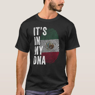 T-shirt Mexique C'est dans mon ADN mignon Mexique empreint