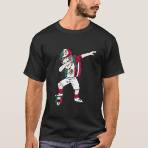 T-shirt Mexique Drapeau Dabbing Boy Mexican Soccer Team Me