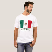 T-shirt Mexique Drapeau Mens (Devant entier)