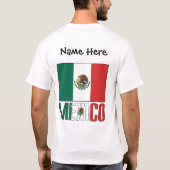 T-shirt Mexique Drapeau mexicain personnalisé (Dos)