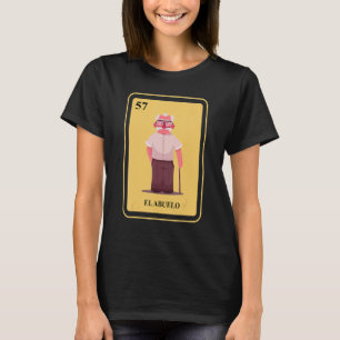 T-shirt Mexique El Abuelo traditionnel carte de bingo gran