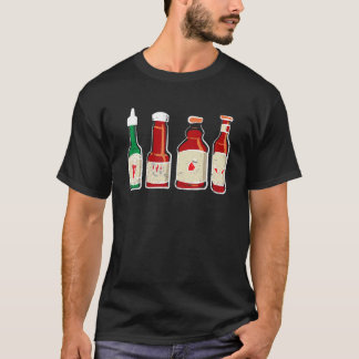 T-shirt Mexique épicé Hot Chili Pepper Hot Sauce Happy Cin
