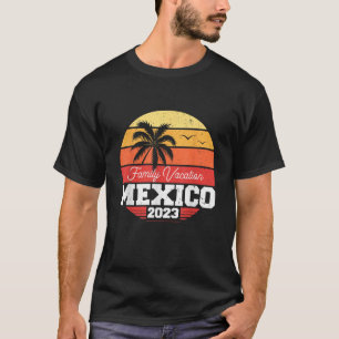 T-shirt Mexique Famille Vacances 2023 Matching Holiday Sum