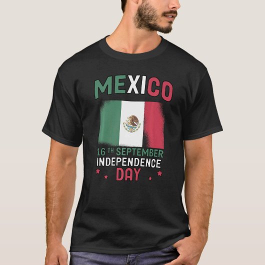 T-shirt Mexique Fierté d'indépendance 2022 Drapeau mexicai (Devant)