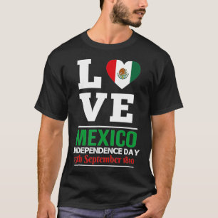 T-shirt Mexique Indépendance Fière Drapeau Mexicain Patrio